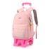 Natural Fish New Style 2nd to 6th Grade Stair Climbing Pull Rod Backpack Junior High School Boys Large Capacity Detachable One Piece Hair Collection