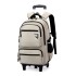 Natural fish pull rod backpack for primary school students in grades 3-6, large capacity backpack for junior high school students, dual-use cross-border