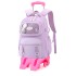 Natural Fish Primary and Secondary School Students' Pull up Backpack, Female Children's Backpack, Climbing Stairs, Resistant to Dirt, Export backpack for grades 3-6