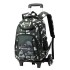 Natural Fish New Primary School Students' Pull up Backpack, Boys' Camouflage Leisure Large Capacity Load Reducing Backpack, One Piece Hair Replacement