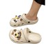 Cave shoes for women's summer wear, 2023 summer new cartoon cute puppy trend versatile hooded slippers