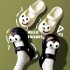 Big eyed dog, Baotou hole shoes, women's summer cartoon cute students wearing versatile thick soled anti slip beach sandals for outdoor wear