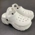 Cave shoes for women, summer indoor 2023 new model, thick sole, height increasing, slimming, anti slip, and a sense of stepping on poop. Wearing cool slippers for women