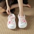 Cartoon Cute KT Cat Thick Bottom Versatile Fairy Style Girl's Pericardium Head Sandals for Women's Outerwear Soft Bottom Beach Hole Shoes