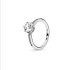 Pan Light Luxury High end Ring Female Cute Bow White Copper Electroplating Inlaid Sapphire Handpiece Open Ring Crystal