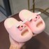 Children's cartoon cute rabbit slippers for summer anti slip outer wear with soft bottom EVA home indoor parent-child baby slippers