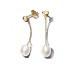 Pan Family White Copper Earrings Cross border Pearl Earrings Simple Tassel High End Pearl Earrings Heart shaped Iron Earrings Pendants