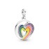 Panjia White Copper Silver Plated Gold Plated Magic Eye ME Series 3D Love Pendant Heart Pendant DIY Accessory Creativity