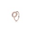 Pan Family White Bronze Rose Gold Silver Plated Star Halo Chrysanthemum Ring Love Ring Light Luxury Fish Tail Temperament Female