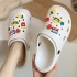 EVA hole shoes for women summer cute cartoon DIY home anti slip thick sole breathable outer wear ins trendy toe cap slippers