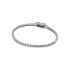 Panjiadora s925 white copper silver plated fashionable and versatile new tennis bracelet temperament retro DIY bracelet light luxury