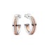 Pan Family Copper Plated Silver Earnail Double Color Romantic Earring Style Diamond Inlaid Ear Buckle Fashion Versatile Star Moon shaped Earrings DIY