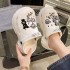 Cave shoes for women, summer indoor 2023 new model, thick sole, height increasing, slimming, anti slip, and a sense of stepping on poop. Wearing cool slippers for women