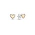 Pan family white copper daisy drop glue earrings silver plated gold divided heart personality bell intercolor star earrings earrings