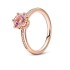 Pan Light Luxury High end Ring Female Cute Bow White Copper Electroplating Inlaid Sapphire Handpiece Open Ring Crystal