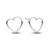 Pan Family Shining Round Halo Earrings Light Luxury Double Heart Earrings Female Simple NA Pumpkin Carriage White Bronze Gift for Best Friend