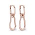 Pan Jia ME Pav é Concealed Chain Link Earrings White Copper Plated 925 Silver Versatile Simple U-shaped European and American Fashion Ear Buckle