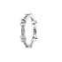 Panjiadora S925 Silver Silver Plated New Elegant Heart Love Gemstone Charm Light Luxury DIY Ring