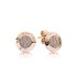 Pan Duo La Color Separation Micro Label Gold Plated Pan Family Earrings Star Fashion Color Zirconium Versatile Round Diamond Earrings Wholesale