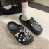 Cave shoes for girls in summer, Korean version, Instagram trendy, fashionable, versatile, EVA anti slip, lazy, dragging beach, outdoor sandals