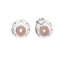 Pan family white copper daisy drop glue earrings silver plated gold divided heart personality bell intercolor star earrings earrings