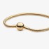 New Pan Family Snake Bone Basic Chain Cross border Gold Plated Bracelet Bracelet Round Buckle Fashion Women's European and American Handmade