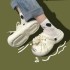 Ugly and cute round headed open smile sandals for summer 2023 new men's and women's shoes black and white big head popular couple EVA slippers