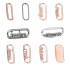 Panjiadora white copper plated 925 color silver DIY accessories bracelet me jewelry connector bead sub letter logo