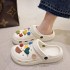 Cave shoes for women's summer wear, 2023 summer new cartoon cute puppy trend versatile hooded slippers