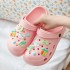 Summer Cute Cartoon DIY Thick Bottom Home Anti slip Breathable Ins Trendy Baotou Cool Slippers for Women