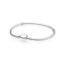 Pan Family's new starry halo circle full diamond DIY round buckle snake bone chain women's light luxury versatile white copper basic chain