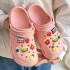 EVA hole shoes for women summer cute cartoon DIY home anti slip thick sole breathable outer wear ins trendy toe cap slippers