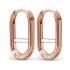 Pan Jia ME Pav é Concealed Chain Link Earrings White Copper Plated 925 Silver Versatile Simple U-shaped European and American Fashion Ear Buckle