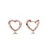 Pan Bai Copper Flying Thief Earrings, Four Leaf Clover Silver Plated Gold Plated, Inlaid with Diamond Heart Crown, Rose Gold Earrings, Fashionable