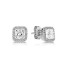 Pan Family Square Set Fashionable and Versatile High End Zircon Ring Temperament Clavicle Chain Earrings Butterfly Knot Female Earrings