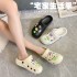 Summer Cute Cartoon DIY Thick Bottom Home Anti slip Breathable Ins Trendy Baotou Cool Slippers for Women