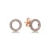 Pan Family Copper Plated Silver Earnail Double Color Romantic Earring Style Diamond Inlaid Ear Buckle Fashion Versatile Star Moon shaped Earrings DIY