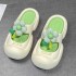 Baotou slippers summer women's ins hole shoes Mary Zhen outdoor wear beach anti slip EVA stepping poop feeling cool slippers