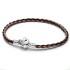 Panjiadora Leather Rope Cartoon Bracelet New Product Butterfly Buckle Snake Bone Chain Weaving Spring Buckle Leather DIY ME Series