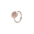 Pan Light Luxury High end Ring Female Cute Bow White Copper Electroplating Inlaid Sapphire Handpiece Open Ring Crystal