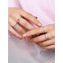 Panjia White Copper New Diamond Ring with Love, Personality, Unlimited Gemstones, Women's Ring, Gold Plated Ring, Men's Ring, 925 Silver Plated