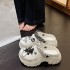 Cave shoes for women in summer, sweet and cute little bear, thick sole, anti slip, medical nurse, indoor toe, cool slippers, ins