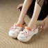 Cartoon Cute KT Cat Thick Bottom Versatile Fairy Style Girl's Pericardium Head Sandals for Women's Outerwear Soft Bottom Beach Hole Shoes