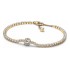 Panjiadora White Copper Sparkling Halo Element Chain Tennis Bracelet Female Creative Light Luxury Niche Gift Jewelry Sweet