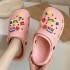 Summer Cute Cartoon DIY Thick Bottom Home Anti slip Breathable Ins Trendy Baotou Cool Slippers for Women