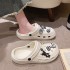 Cave shoes for women summer cartoon DIY soft thick sole EVA stepping on poop feeling versatile Baotou cool slippers ins style outerwear