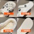 Cotton slipper hole shoes for women in autumn and winter 2023 new cute little coal ball, worn with thick sole for warmth and plush DIY winter