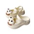 Big eyed dog, Baotou hole shoes, women's summer cartoon cute students wearing versatile thick soled anti slip beach sandals for outdoor wear