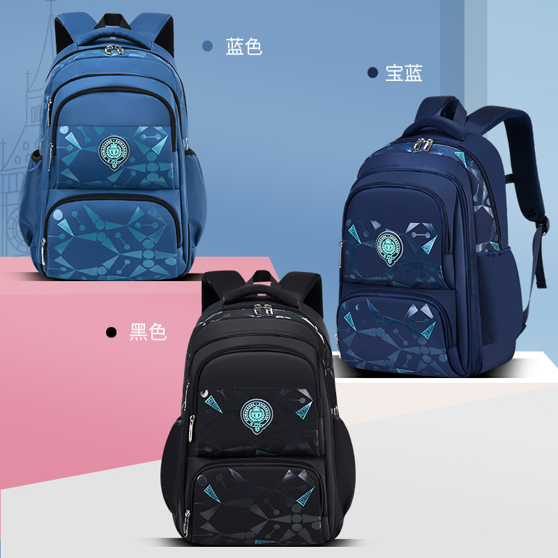 New refrigerator style elementary school backpack lightweight boys' 3-6 boys' junior high school waterproof backpack wholesale