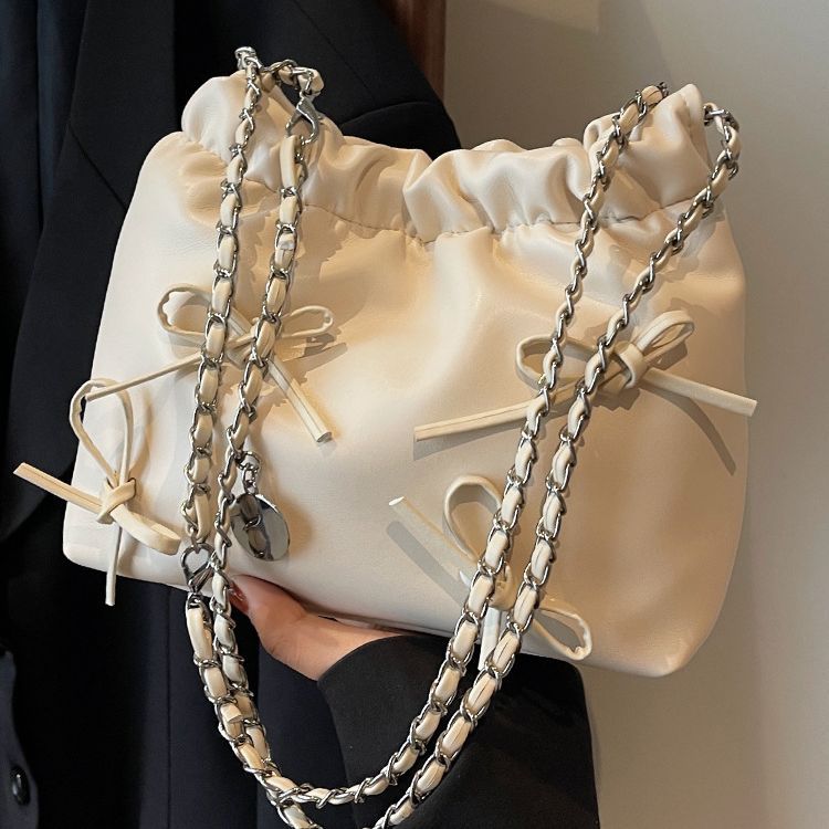 This year's popular small bag for women 2024 new summer versatile chain shoulder crossbody bag texture Korean bucket bag